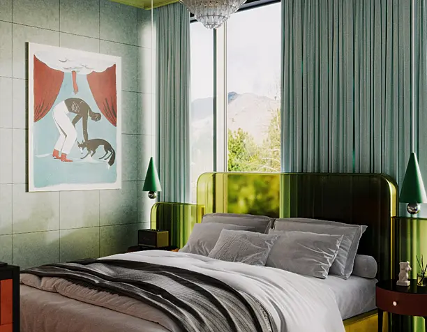Спальня в загородном доме, г.Сочи | Bedroom in a country house, Sochi