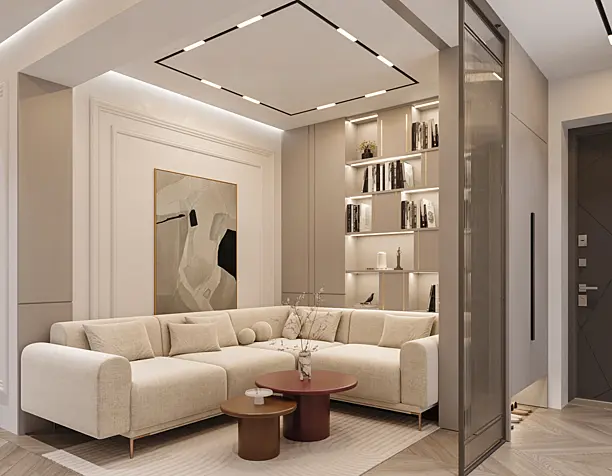Neoclassic Holl+Kitchen Interior Design