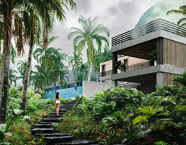 Jungle Serenity: Tropical Villa Escape