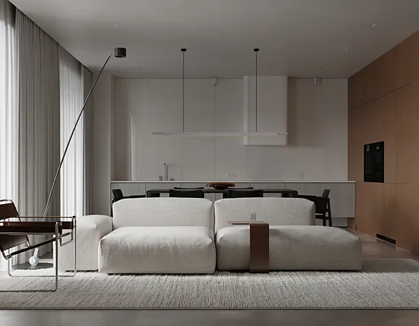 3ddd × BOCA ROOM Living Room & Hallway