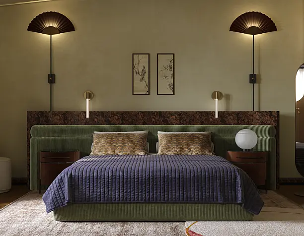 Master bedroom on Savinskaya Embankment  for Art Group by Vasilkova Daria