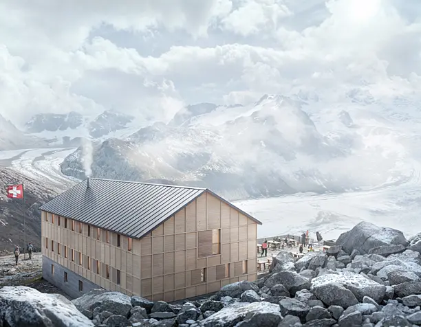 Berghütte und ein Biwak - Аnimation