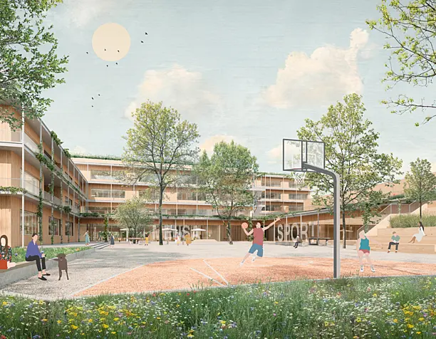 Weiterführende Schule und Sporthalle Hafner in Konstanz - 3. Preis!