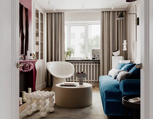 Apartament with color(сделано по референсу)