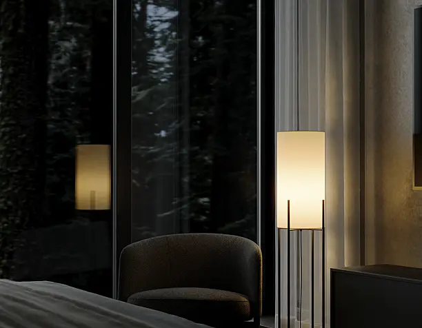 forest bedroom night