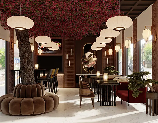 Sushi lounge bar