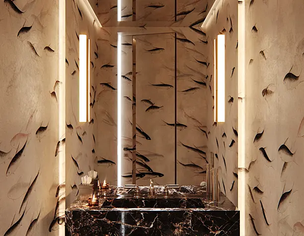 Restroom Interior Visualization