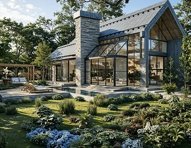 Modern Villa Exterior — D5 Render Современная вилла — визуализация в D5 Render