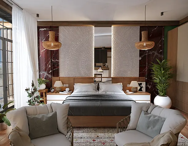 Rustic Bedroom Interior Rustic спальня интерьер