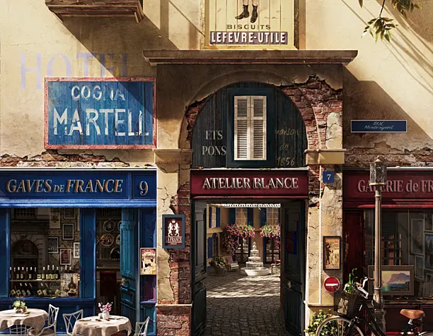 French street (сделано по референсу)