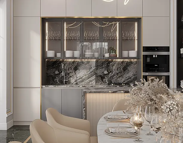 Neoclassical Kitchen Interior Design