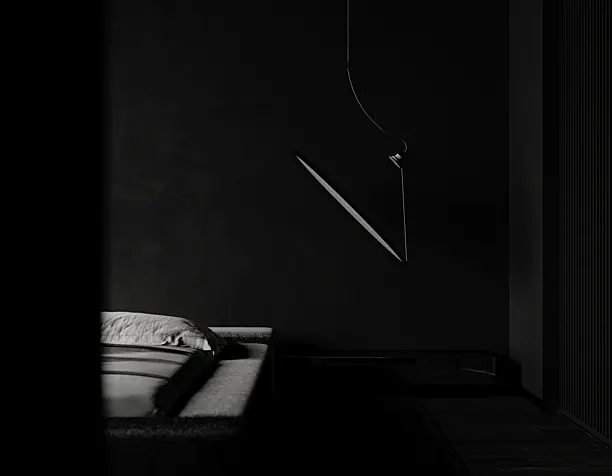 Monochrome Bedroom I Light on point