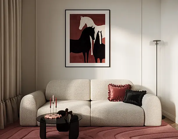 Soft pink interior