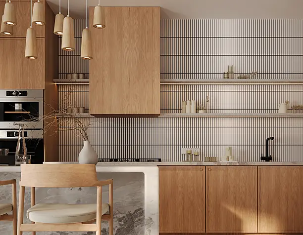 Kitchen in style japandi