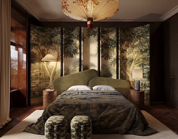 Eclectic Bedroom Visualization