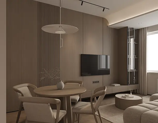 Minimalist Apartment in Warm Tones