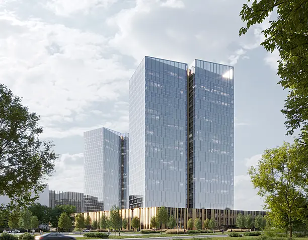 Business complex towers