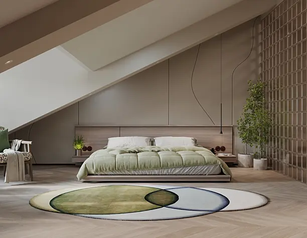А biophilic-style loft studio