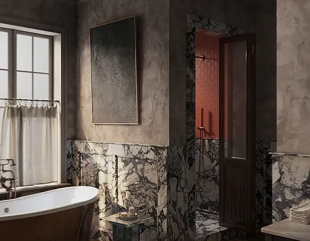 The primary bathroom