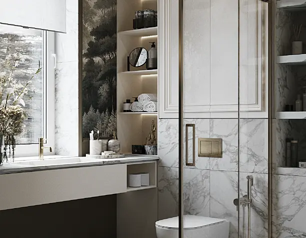 Bathroom "GREEN ALLEYS"