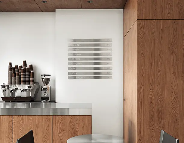 Café — Light & Material | 3D Interior Visualization