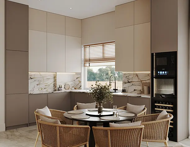 Living Room & Kitchen in a country house