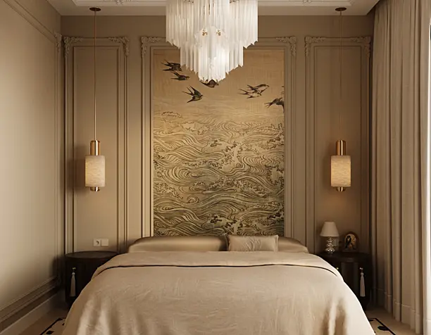 Neoclassical bedroom