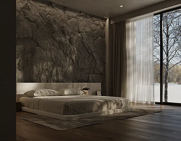 Modern & Minimalistic Bedroom  | Interior Design& Visualization​​​​​​​.