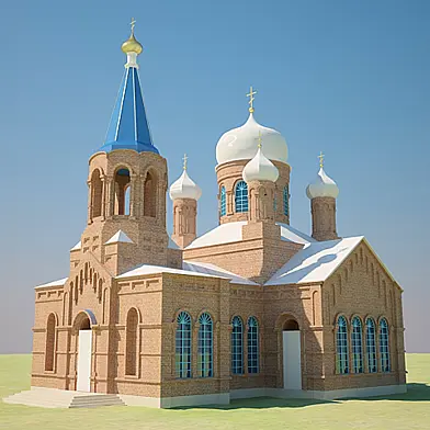 Кирпичный православный Храм