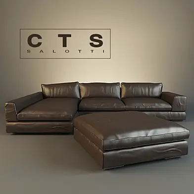 CTS Salotti Fashion cornner+pouf