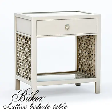 Baker - Lattice bedside table