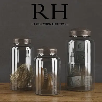 Pharmacy Zinc & Glass / Restoration Hardware