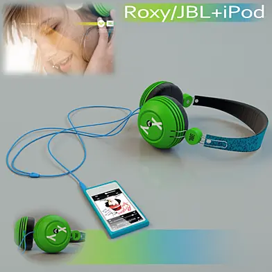 iPod nano с наушниками Roxy/JBL