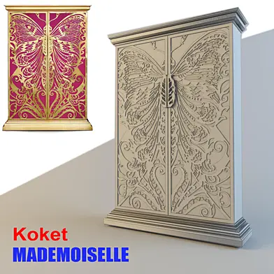 Гламурный шкаф "KoketMADEMOISELLE"