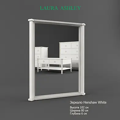 Henshaw White Mirror by Laura Ashley