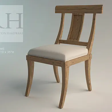 RH  KLISMOS WOOD CHAIR