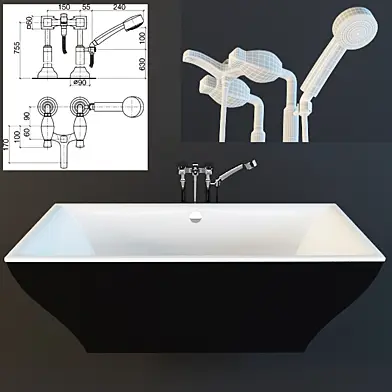 Ванна и смеситель Villeroy & Boch