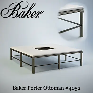 Baker Porter Ottoman #4052