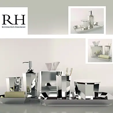 Faceted metal accessories collection