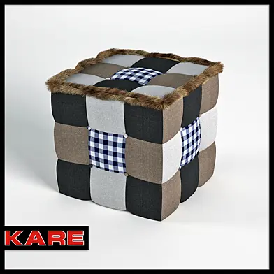 Kare Stool Patchwork Highlands