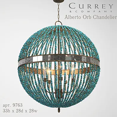 Currey & company Alberto Orb Chandelier