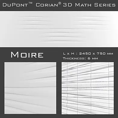 3D Панель Corian Moire
