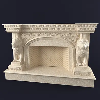 Камин из мрамора Carved stone creations