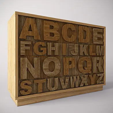 Cabinet ALPHABET. MAISONS DU MONDE