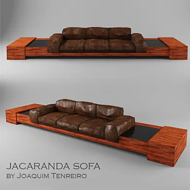 Jacaranda sofa by Joaquim Tenreiro