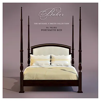 кровать фабрики Baker, модель Portsmith Bed Queen