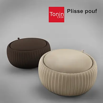 Plisse pouf
