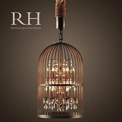 RH/ VINTAGE BIRDCAGE CHANDELIER EXTRA-SMALL