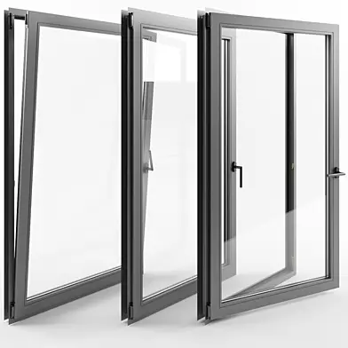 Windows detailed with double glazing