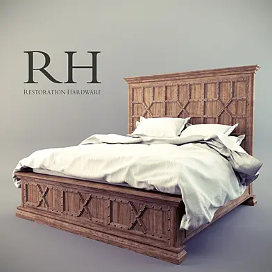 17TH C. CASTELLÓ BED WITHOUT FOOTBOARD